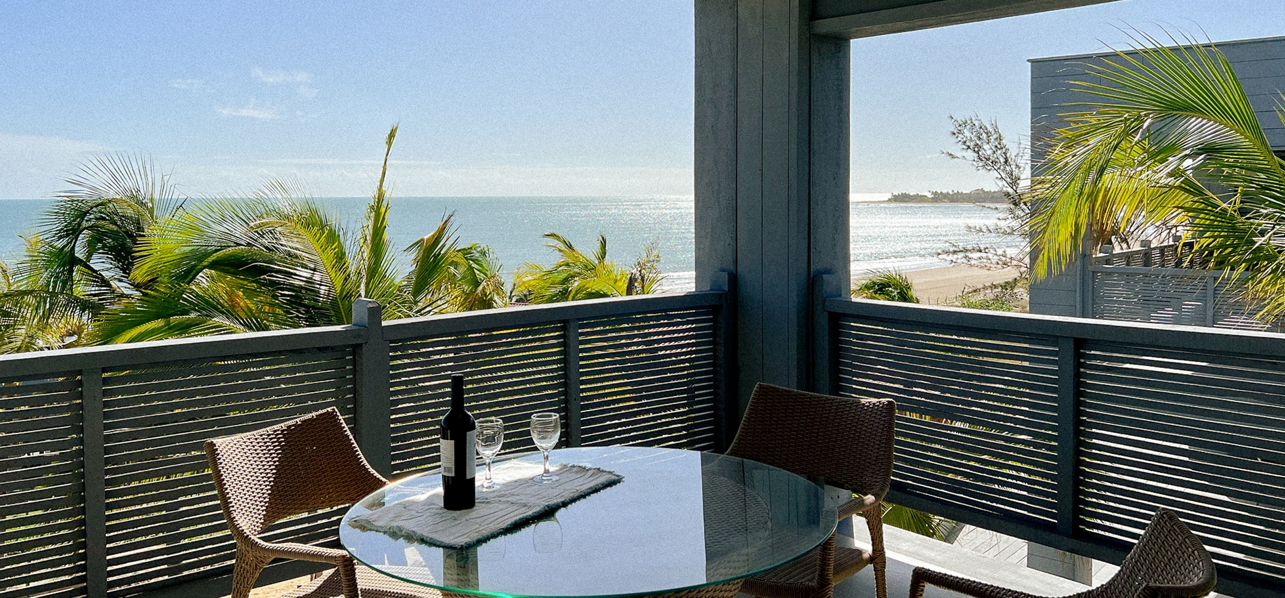 Balcony with sea view