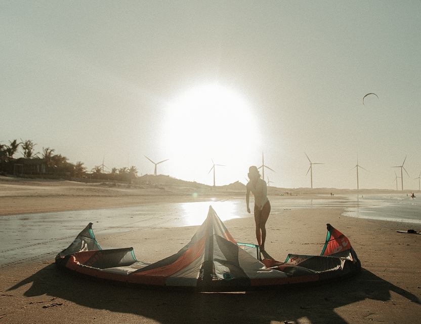 Playa de Icaraizinho con cocoteros y mar turquesa, litoral de Amontada, Ceará